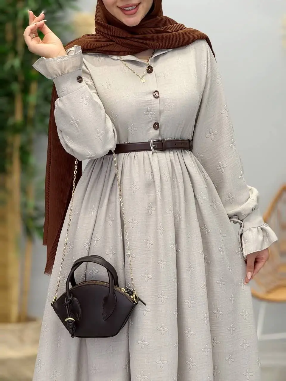 3416-پیراهن مزونی ویشکا